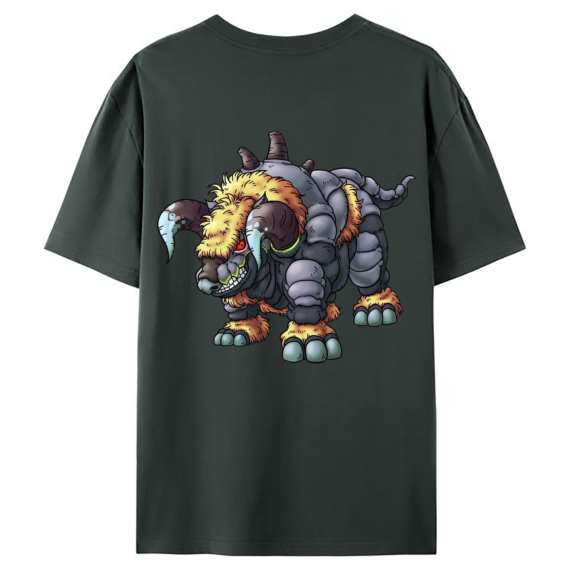 （画像用） ドラゴンクエスト Doragon Kuesuto Dragon Quest 綿100％ メンズ半袖Tシャツ（バックプリント） 通気性